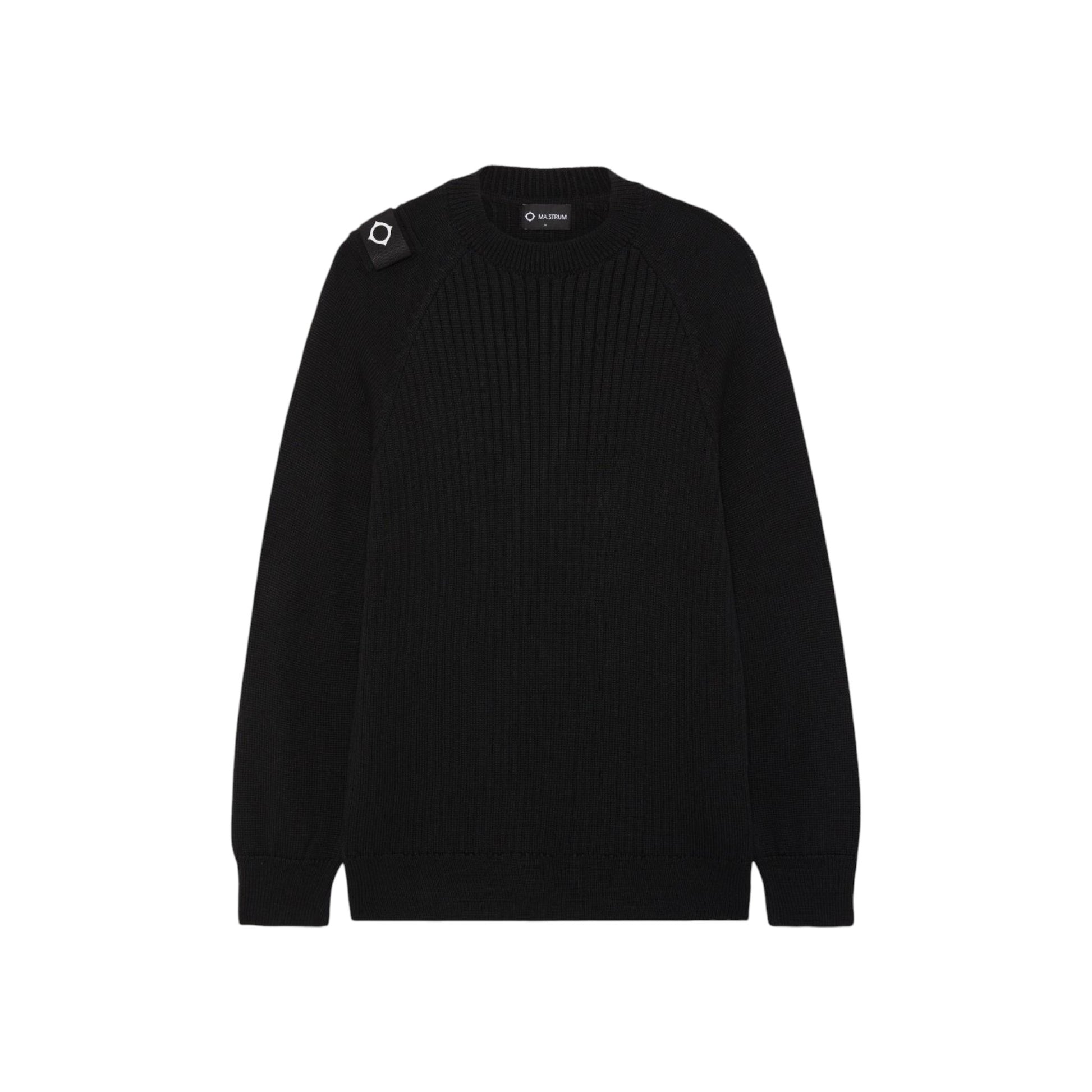 MA.STRUM crew neck knit Jet Black
