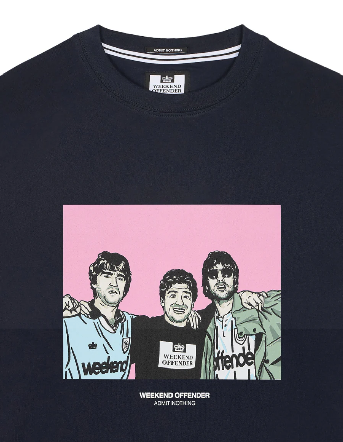 Weekend Offender Diego Graphic T-Shirt Navy