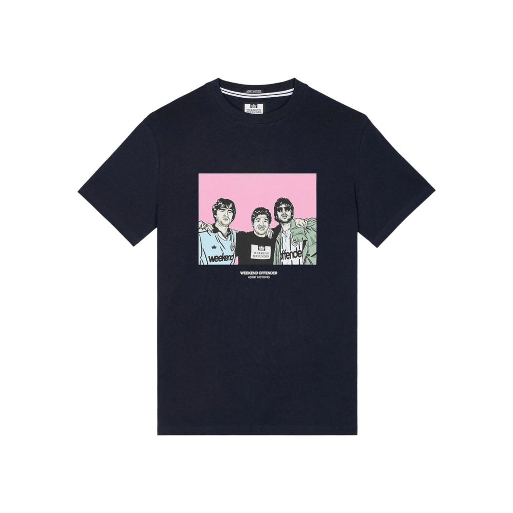Weekend Offender Diego Graphic T-Shirt Navy