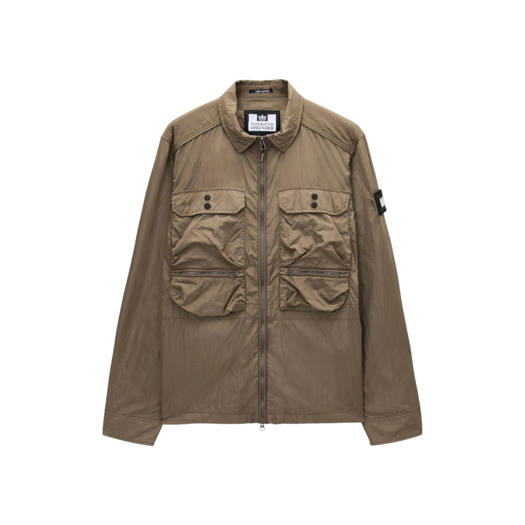 Weekend Offender Shields Over-Shirt Tobacco Brown