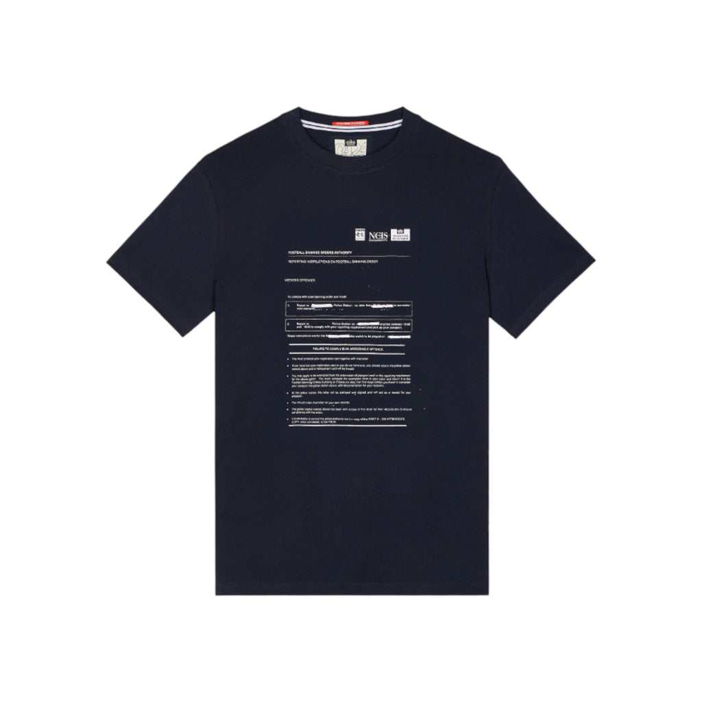 Weekend Offender Banning Order Graphic T-Shirt Navy
