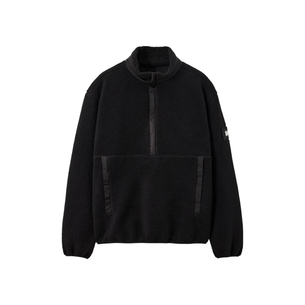 Weekend Offender Stanier Sherpa Fleece Sweatshirt Black