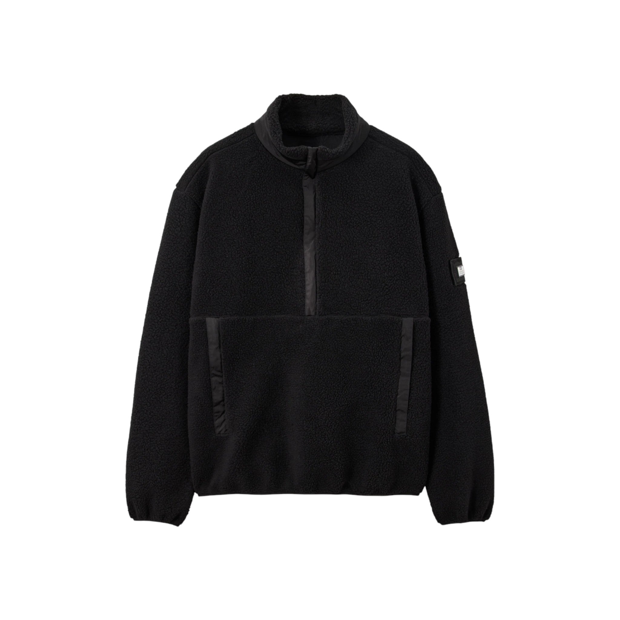 Weekend Offender Stanier Sherpa Fleece Sweatshirt Black