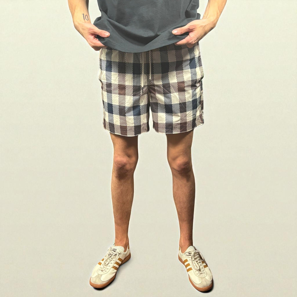 BNWT Aquascutum Large Full Check Swim Shorts