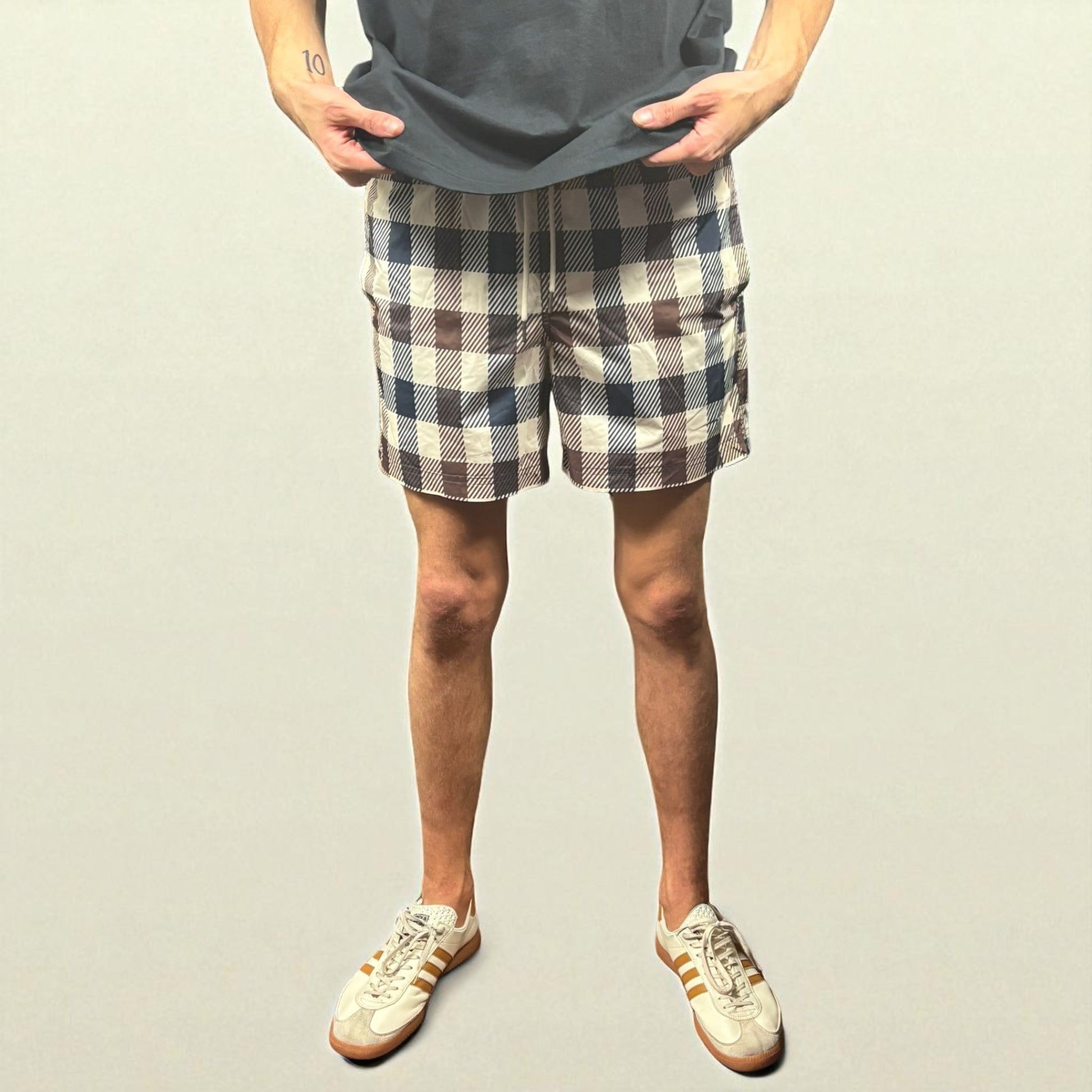 BNWT Aquascutum Large Full Check Swim Shorts