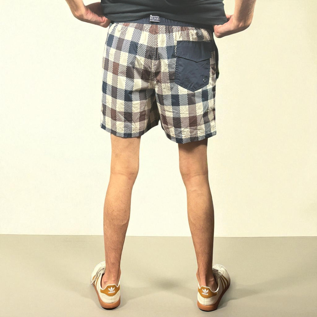 BNWT Aquascutum Large Full Check Swim Shorts