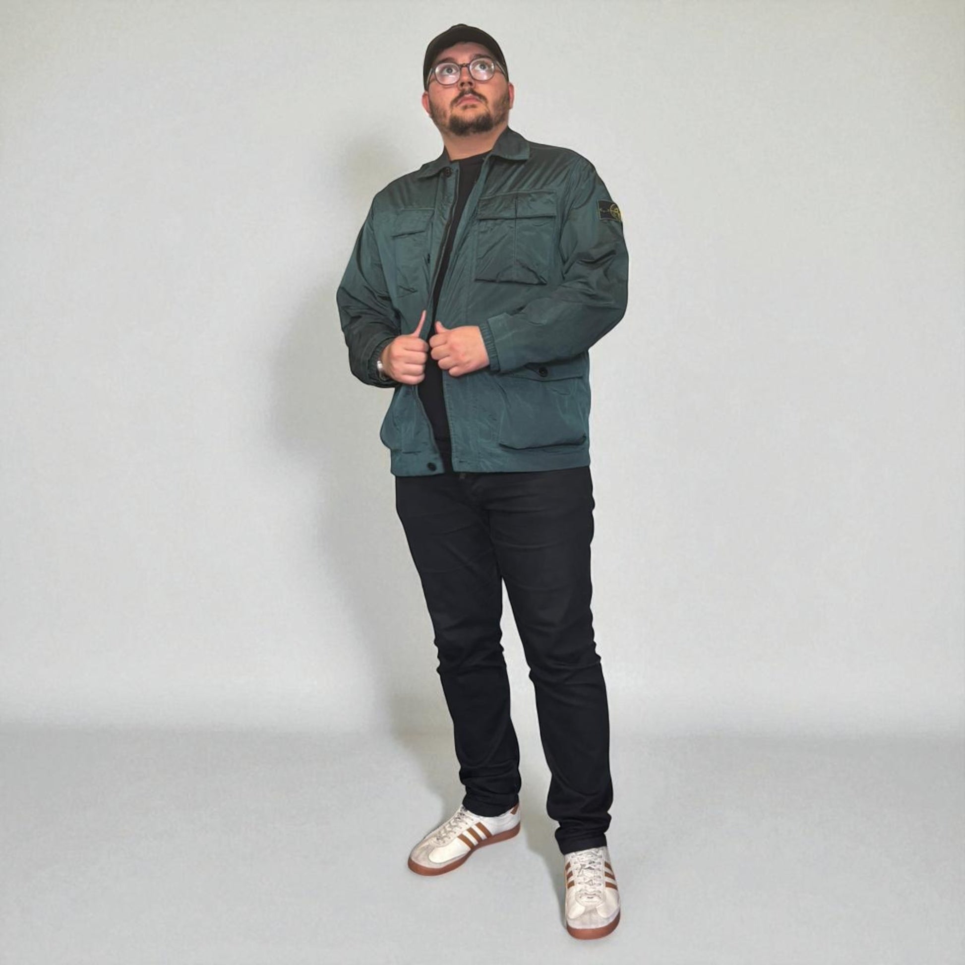 Stone Island Green Nylon Overshirt
