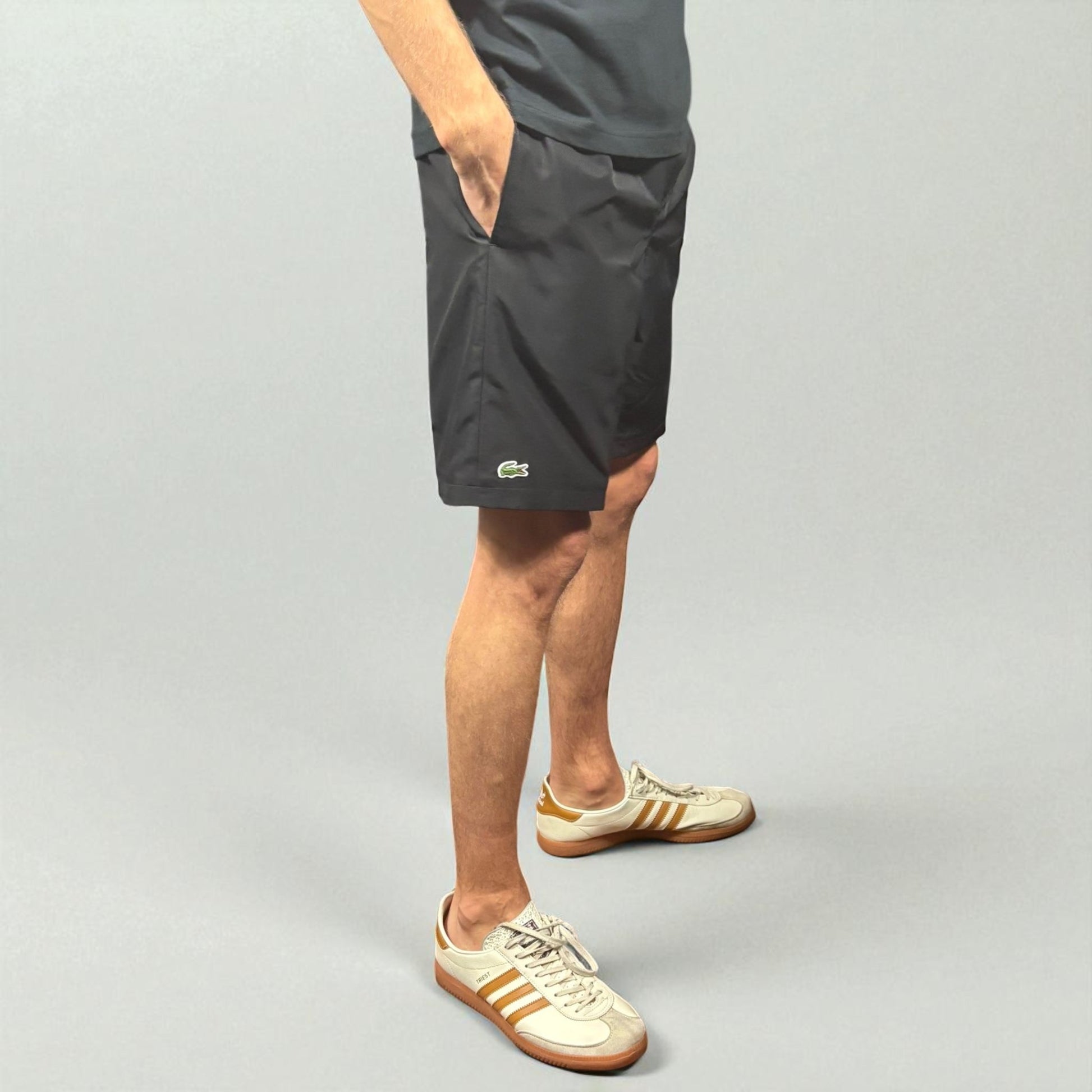 BNWT Lacoste Black Taffeta Board Shorts