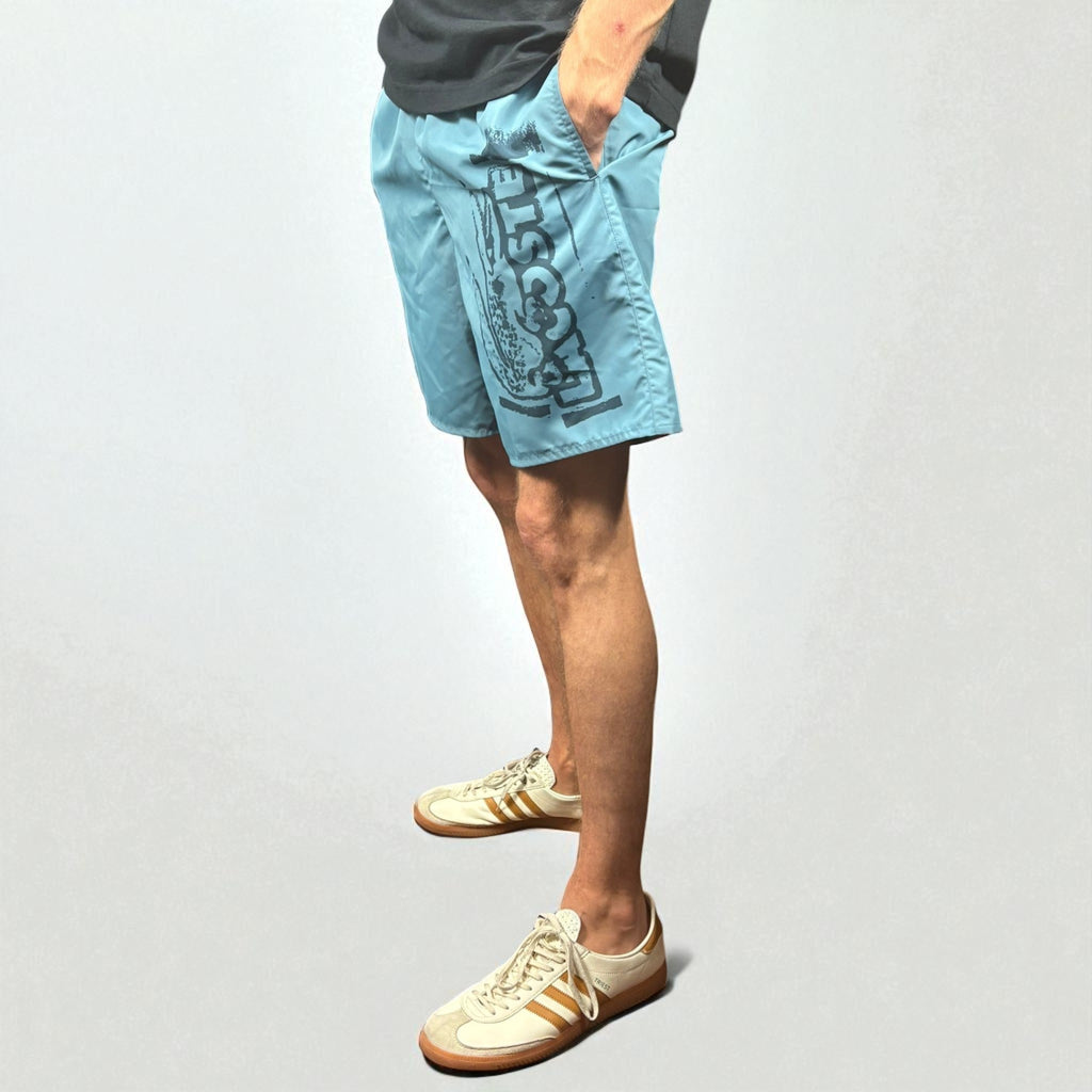 BNWT Lacoste Blue Large Spellout Swimshorts