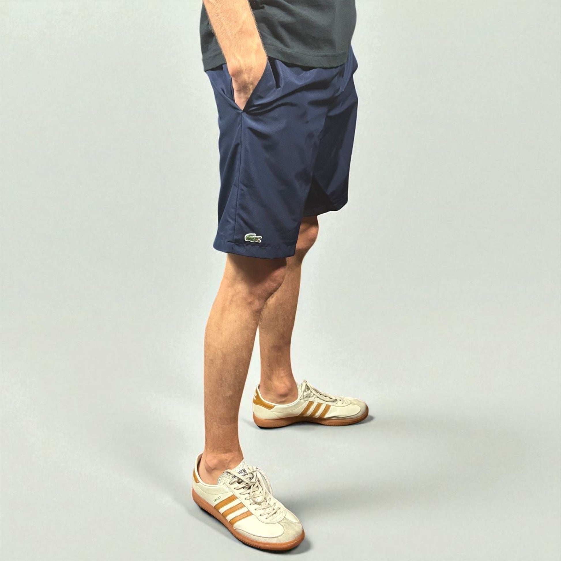 BNWT Lacoste Navy Taffeta Board Shorts
