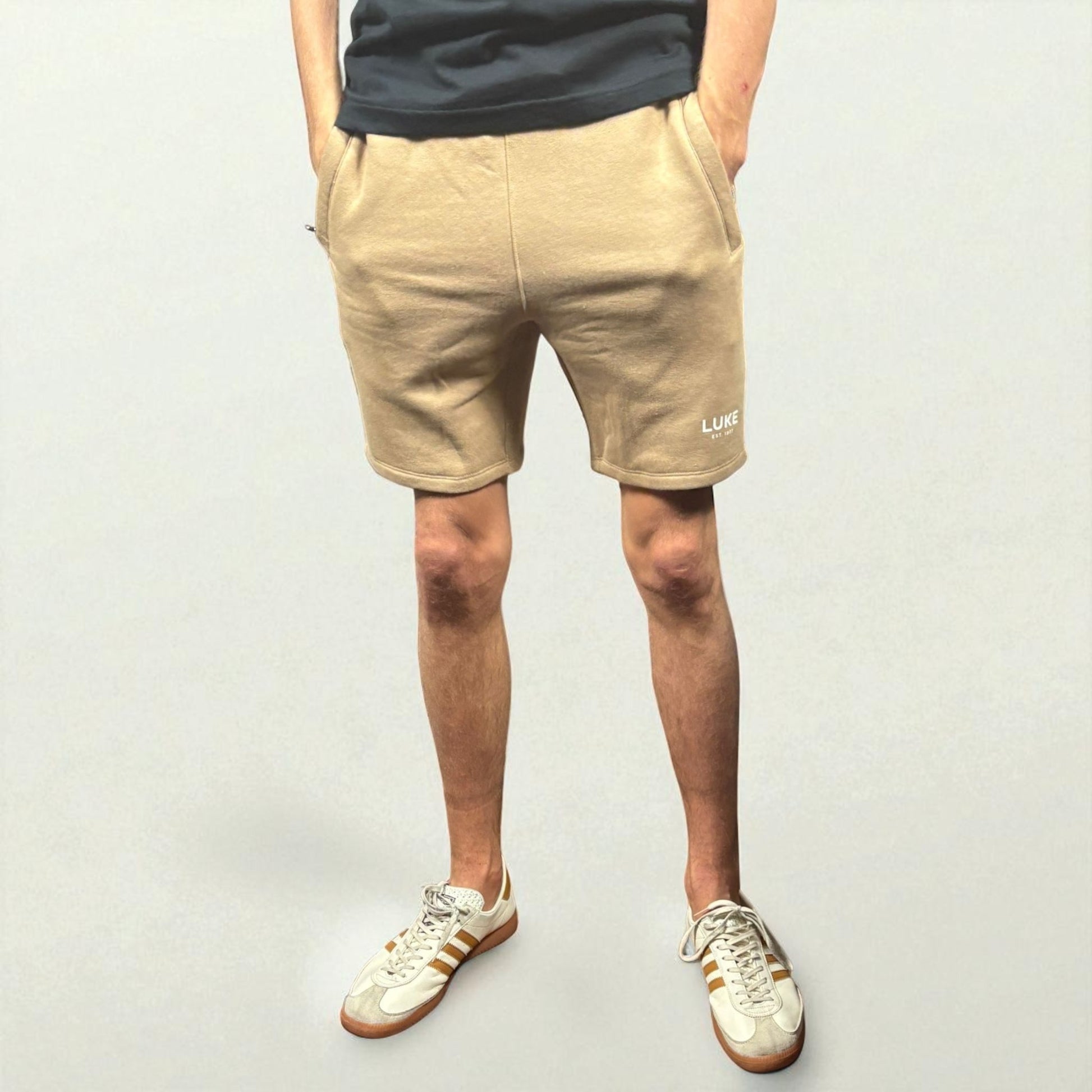 BNWT Luke 1977 Staggering Beige Sweatshorts