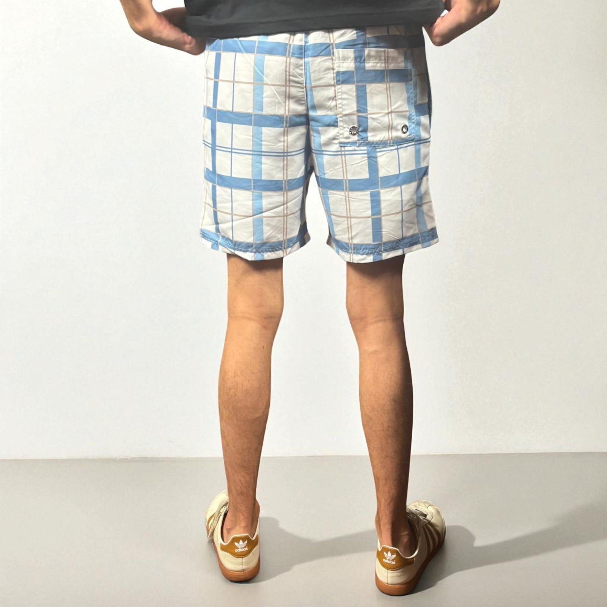 BNWT Luke 1977 Chester Check Swim Shorts