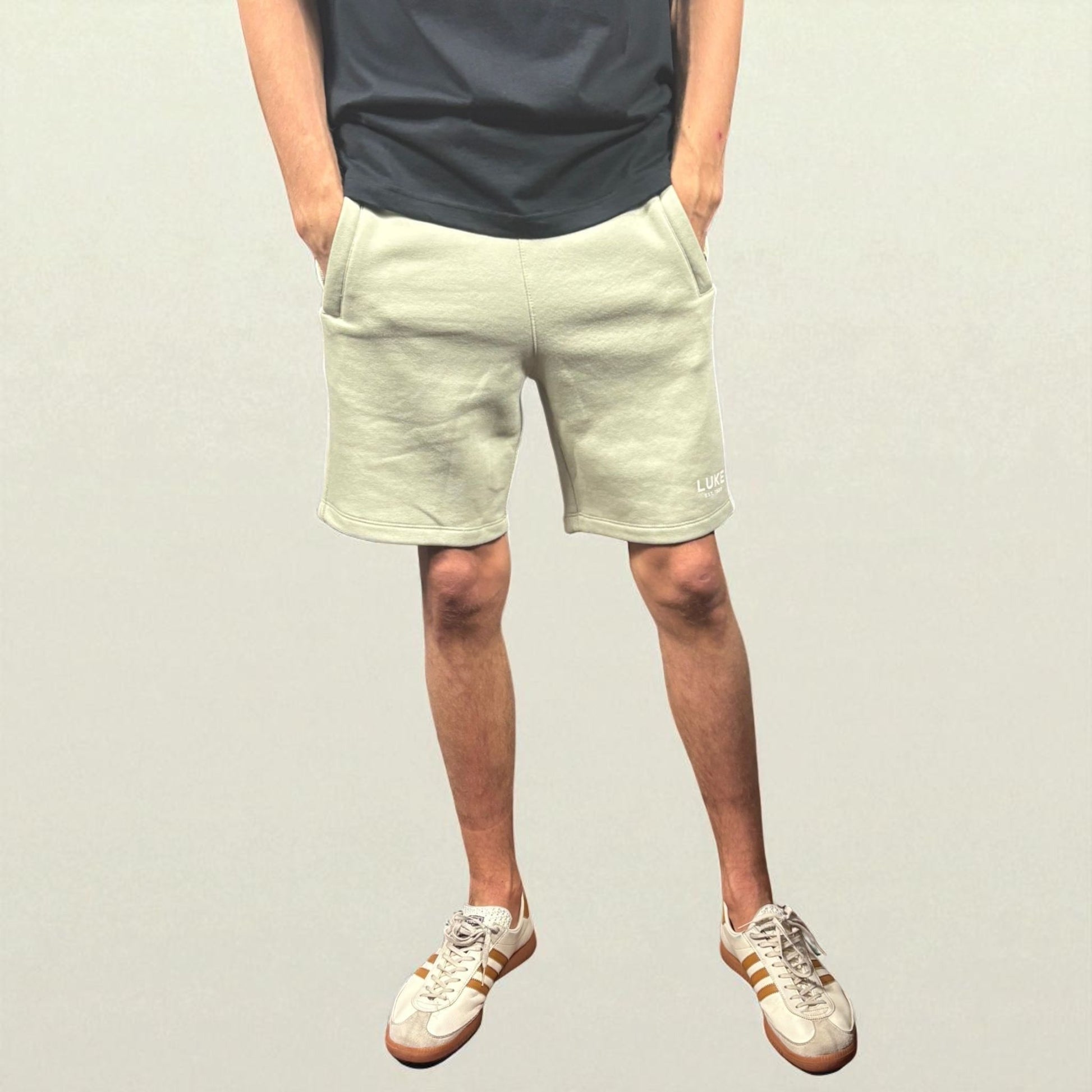 BNWT Luke 1977 Staggering Pale Green Cotton Sweatshort