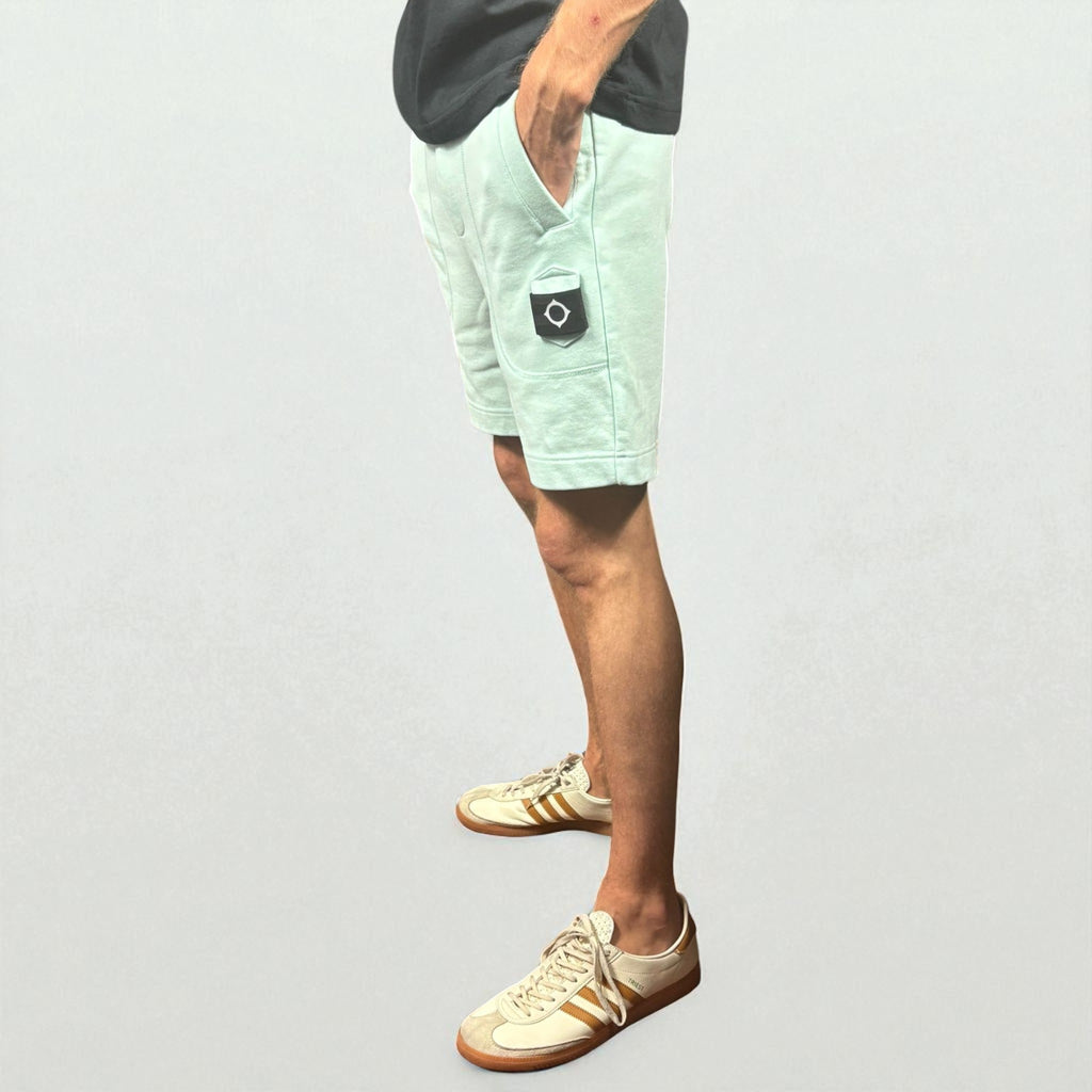 BNWT Ma.Strum Edge Badge Mint Sweatshorts