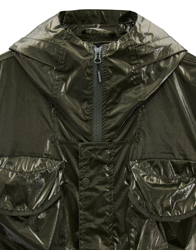 Weekend Offender Cotoca Fleece Lined Jacket Black Forest Green