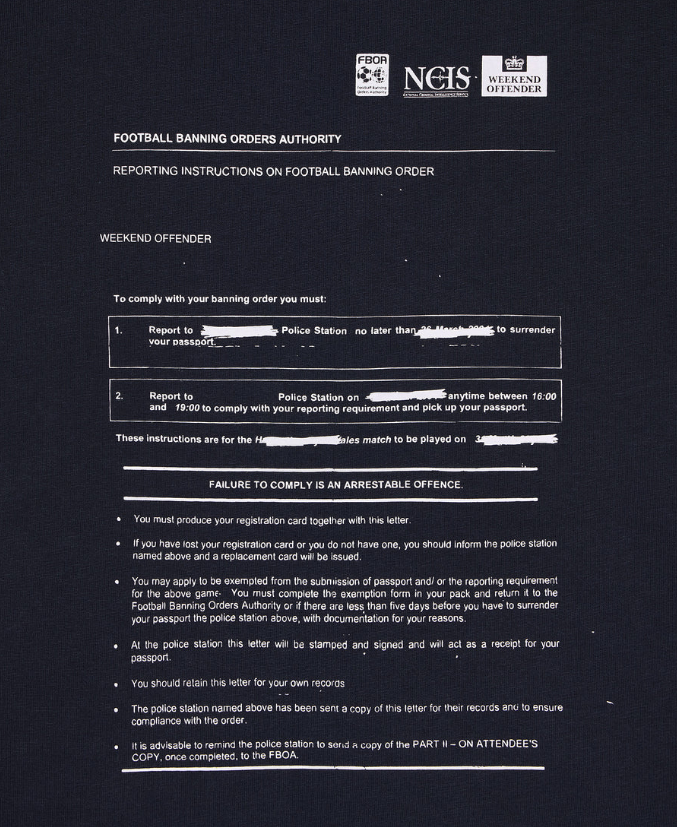 Weekend Offender Banning Order Graphic T-Shirt Navy