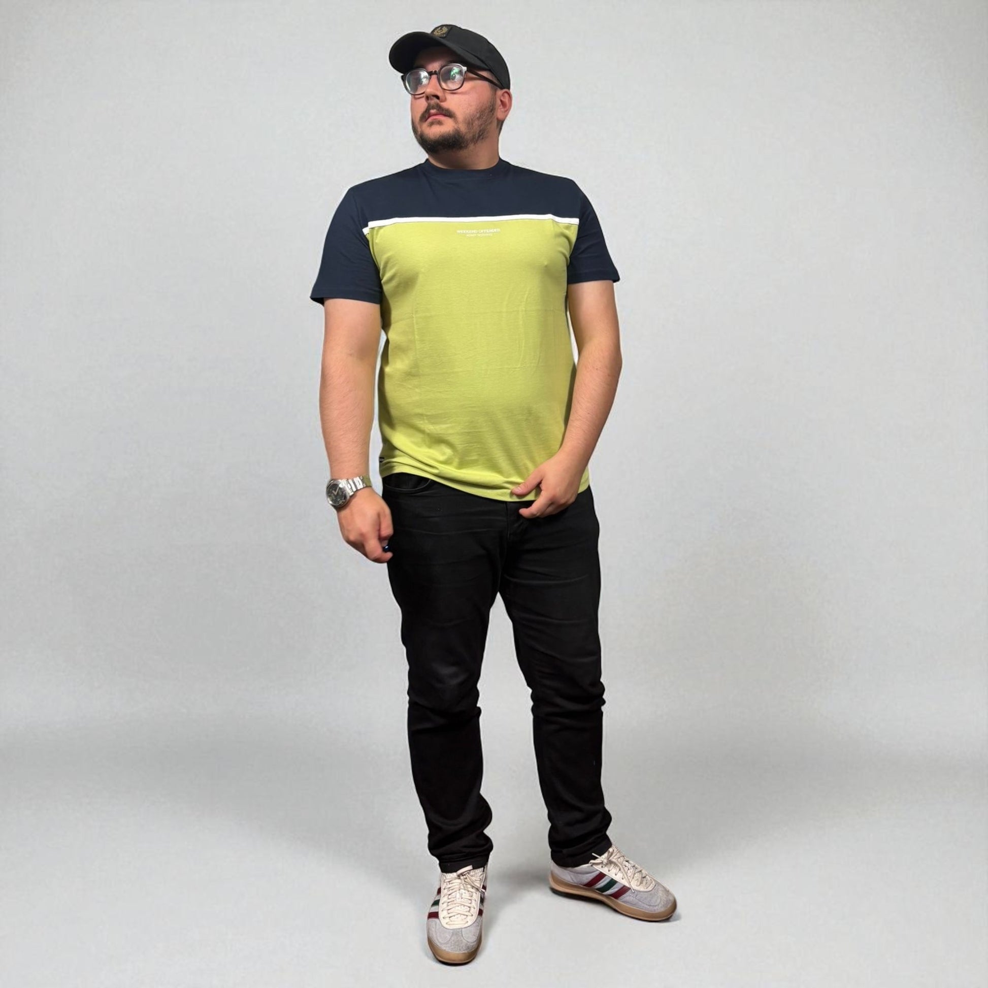 BNWT Weekend Offender Studio 54 Navy & Green T-Shirt