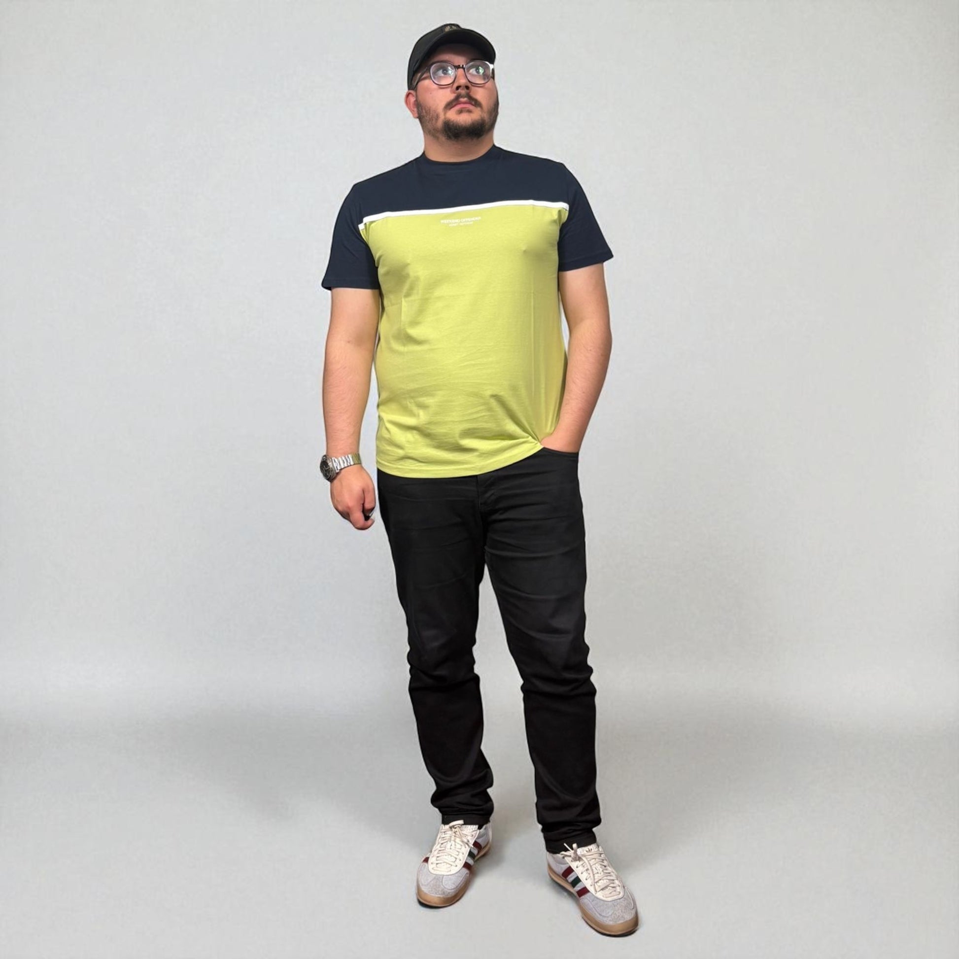 BNWT Weekend Offender Studio 54 Navy & Green T-Shirt