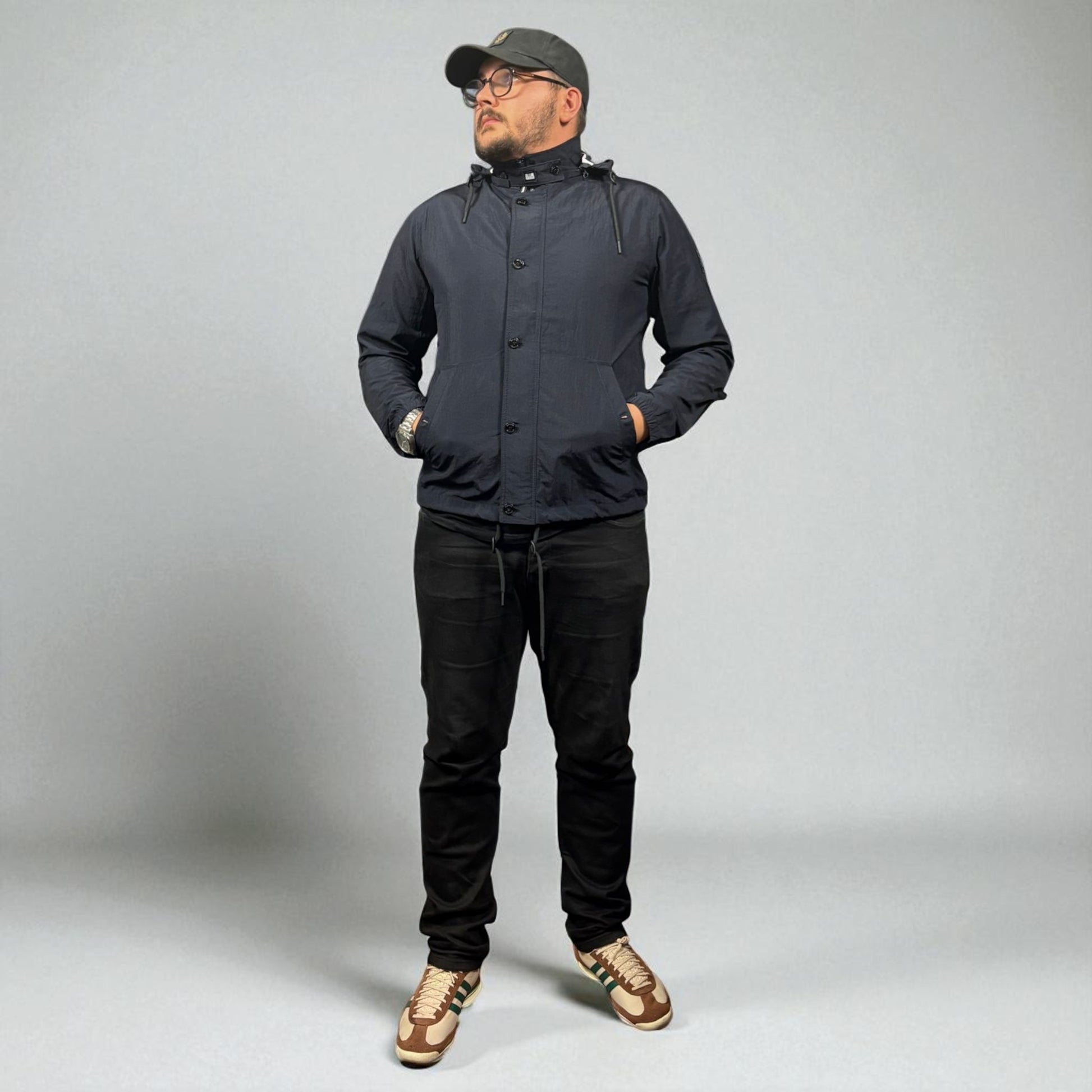 BNWT Weekend Offender NAZ Navy Blue Parka Coat