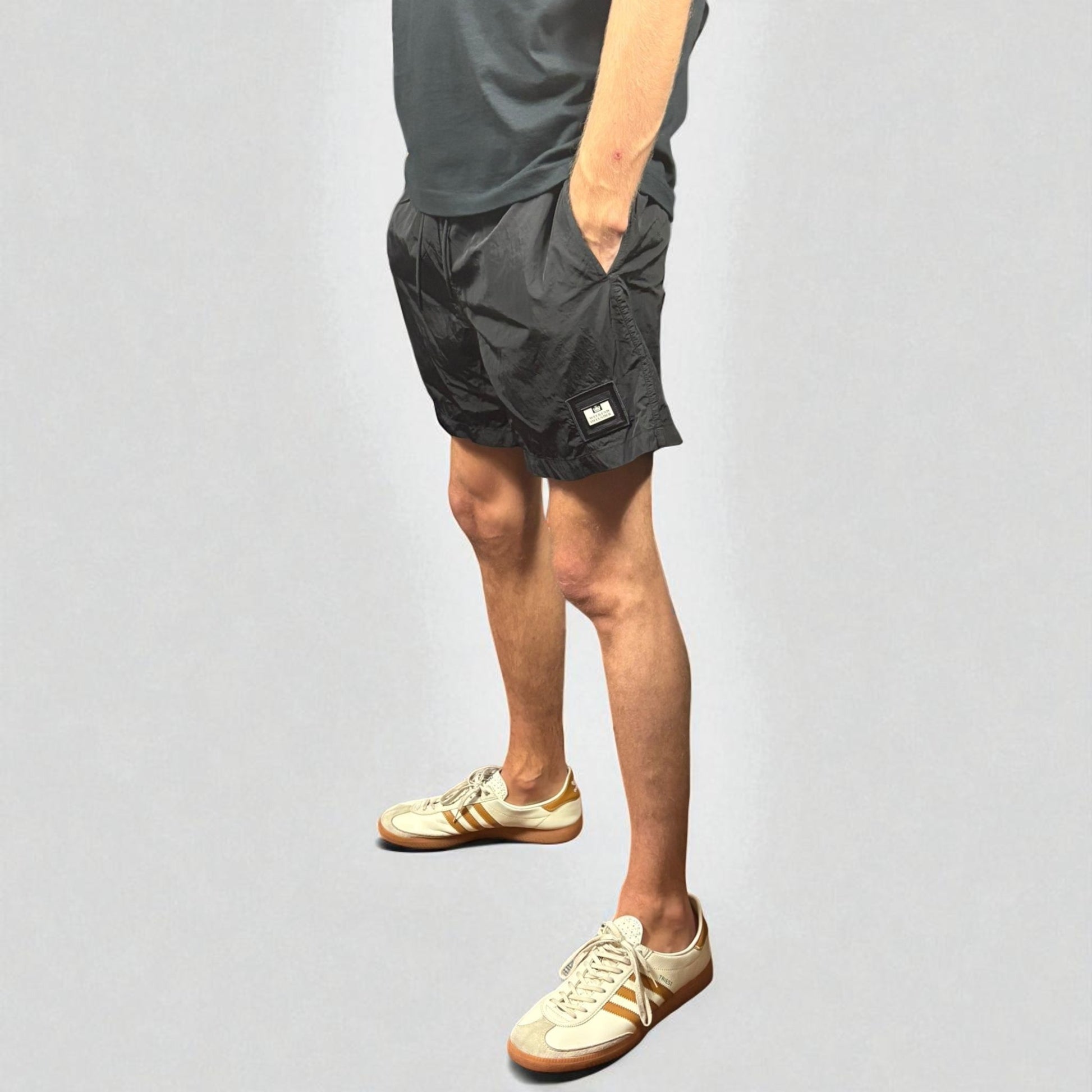 Weekend Offender Stacks Black Swimshorts