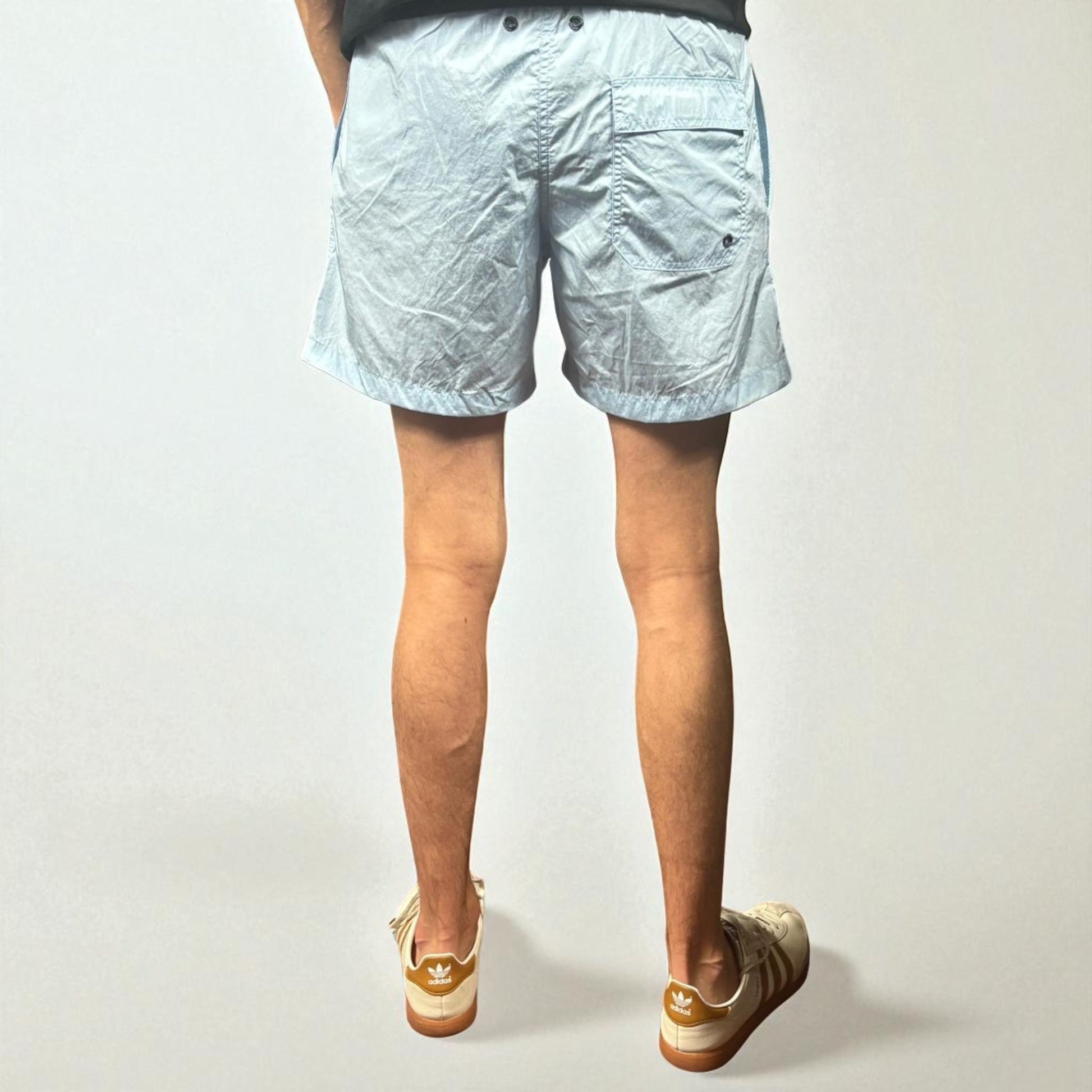 BNWT Weekend Offender Blue Stacks Swimshorts