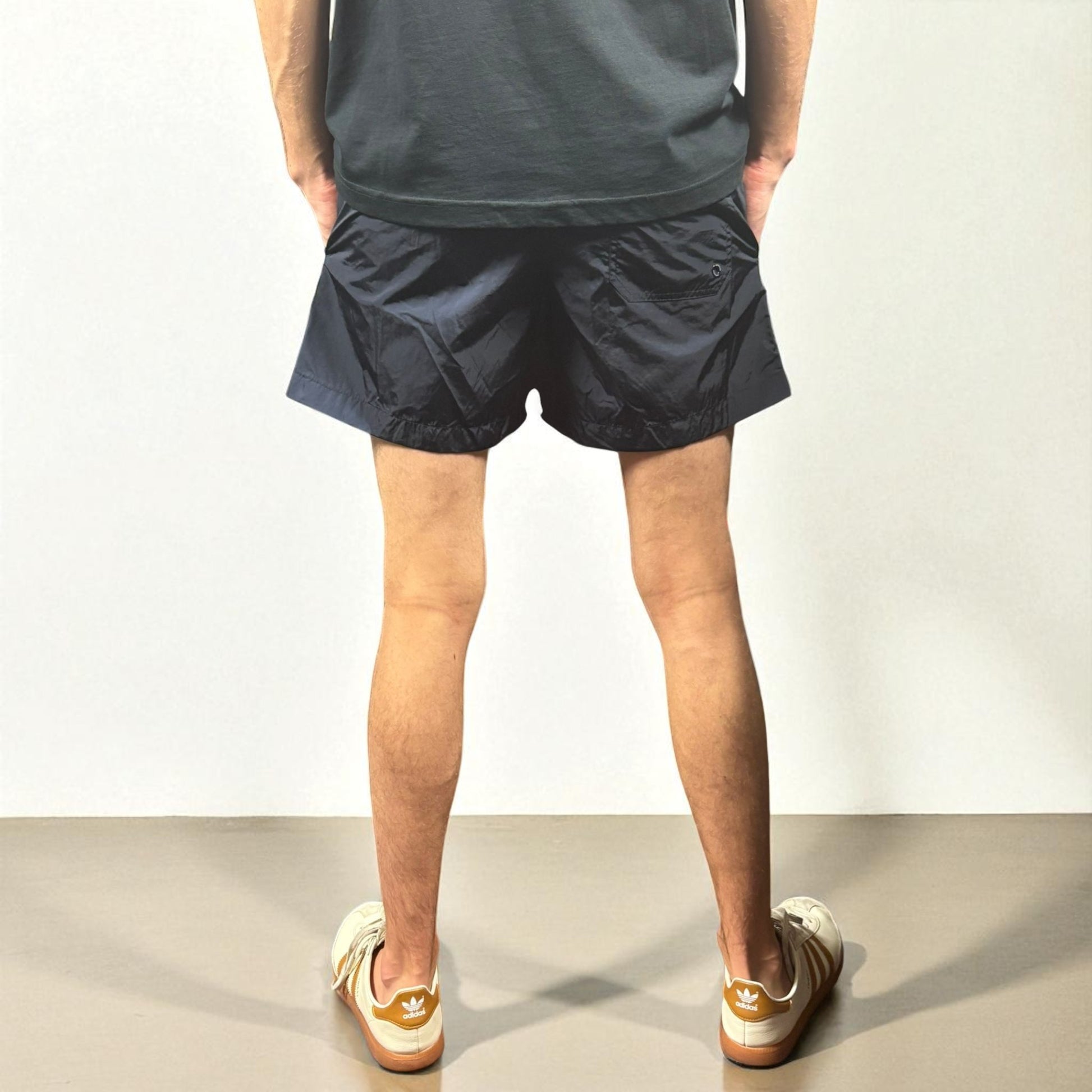 BNWT Weekend Offender Navy Blue Stacks Swimshorts