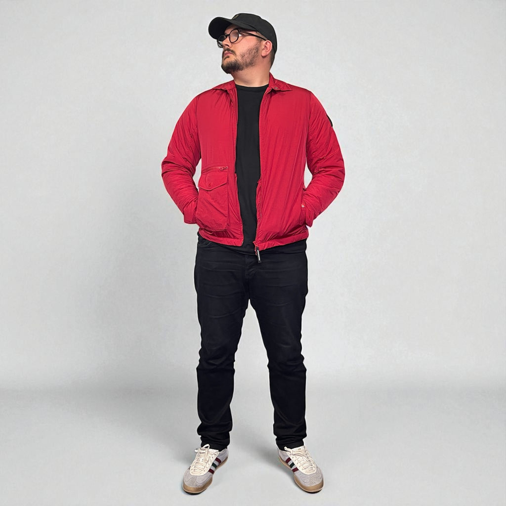 Weekend Offender Red Padded Overshirt