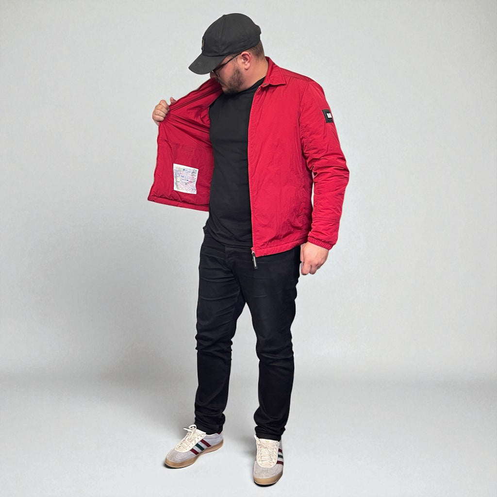 Weekend Offender Red Padded Overshirt