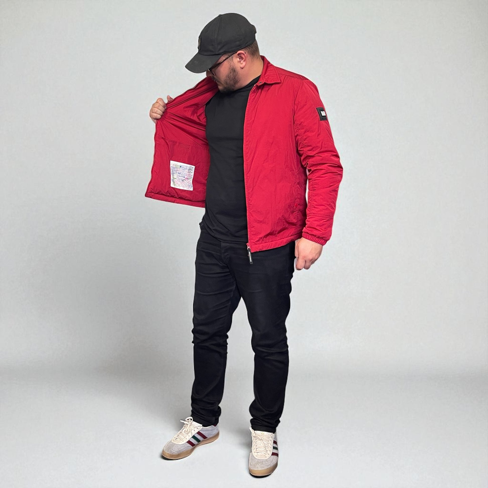 Weekend Offender Red Padded Overshirt
