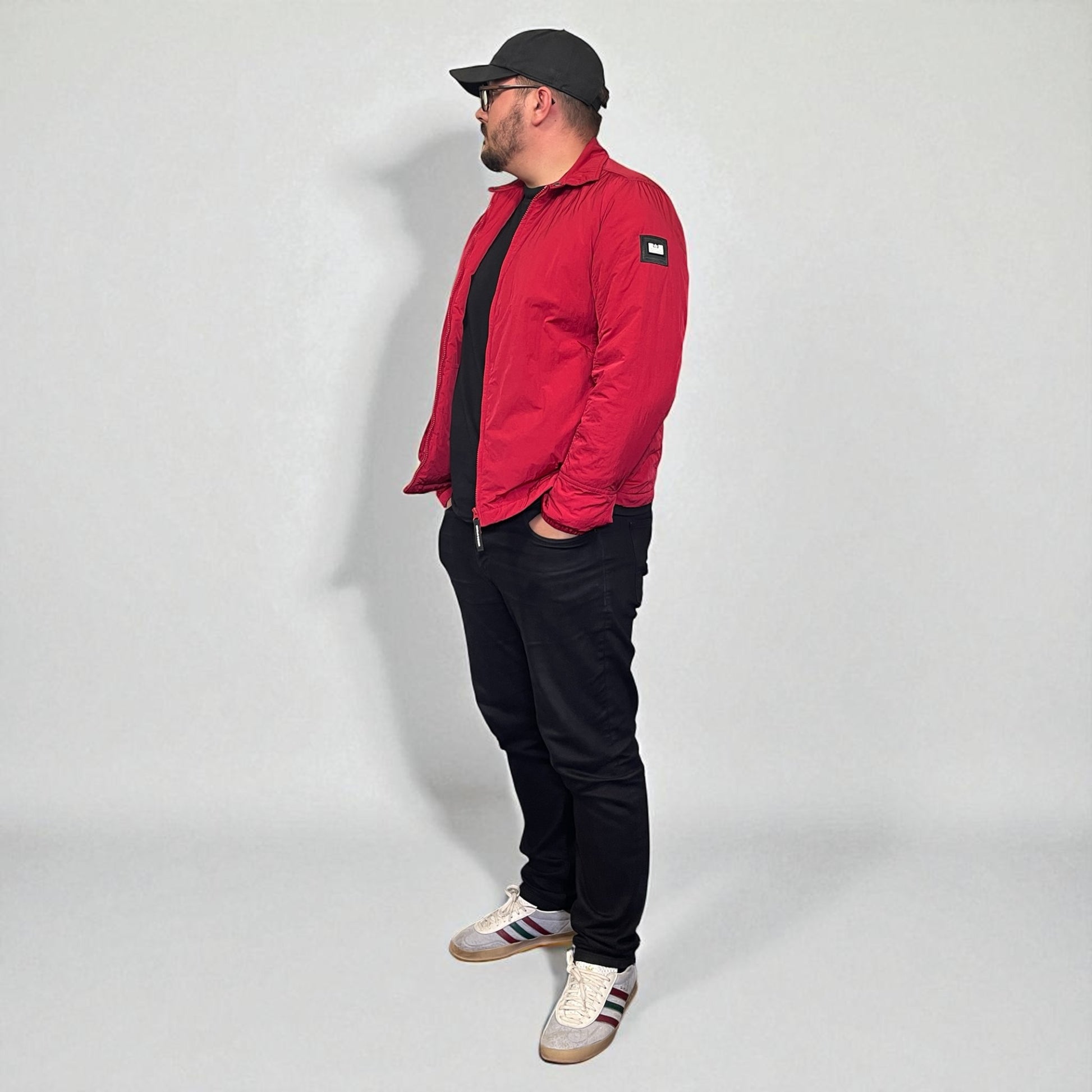 Weekend Offender Red Padded Overshirt