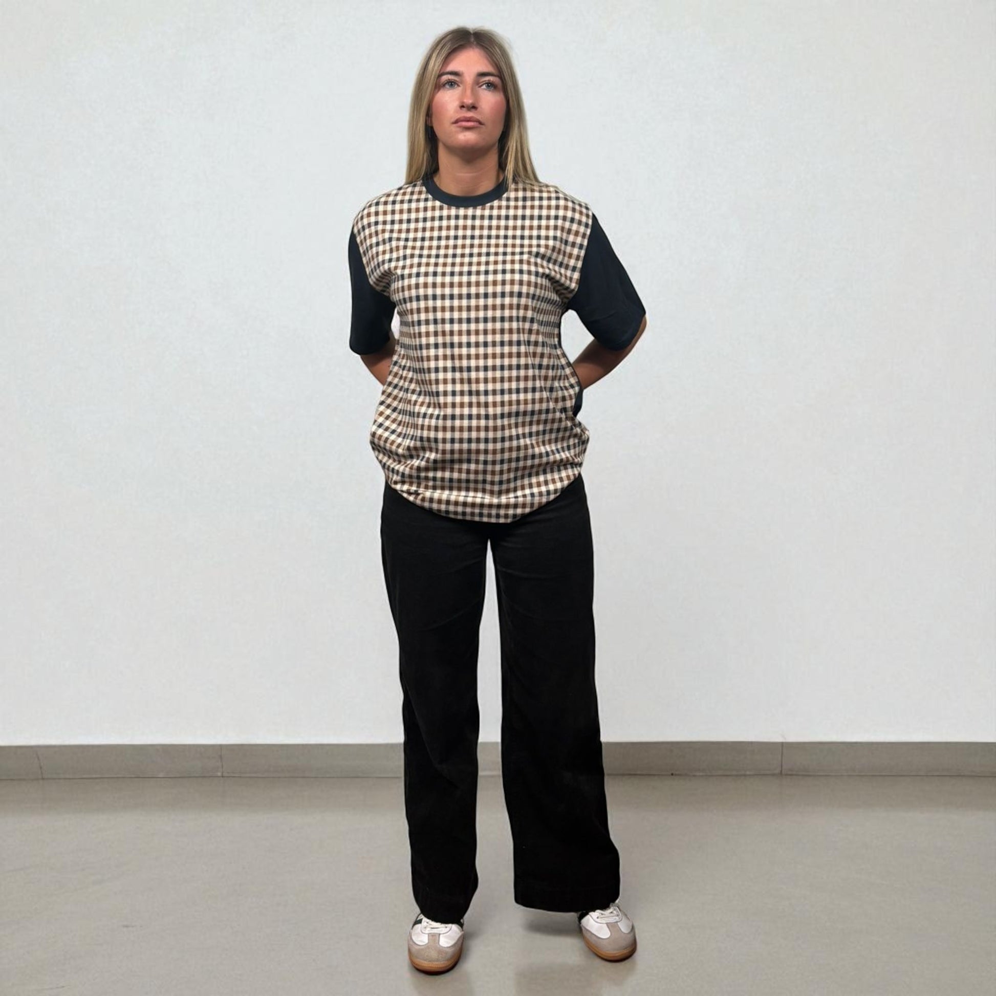 BNWT Aquascutum Small Check Tee