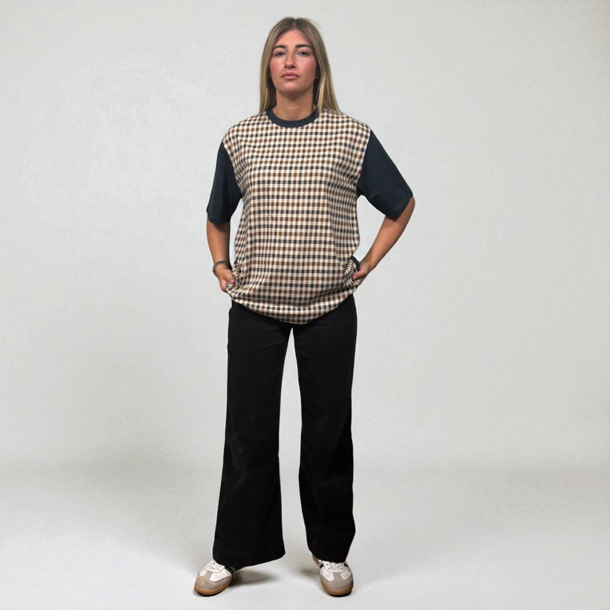 BNWT Aquascutum Small Check Tee