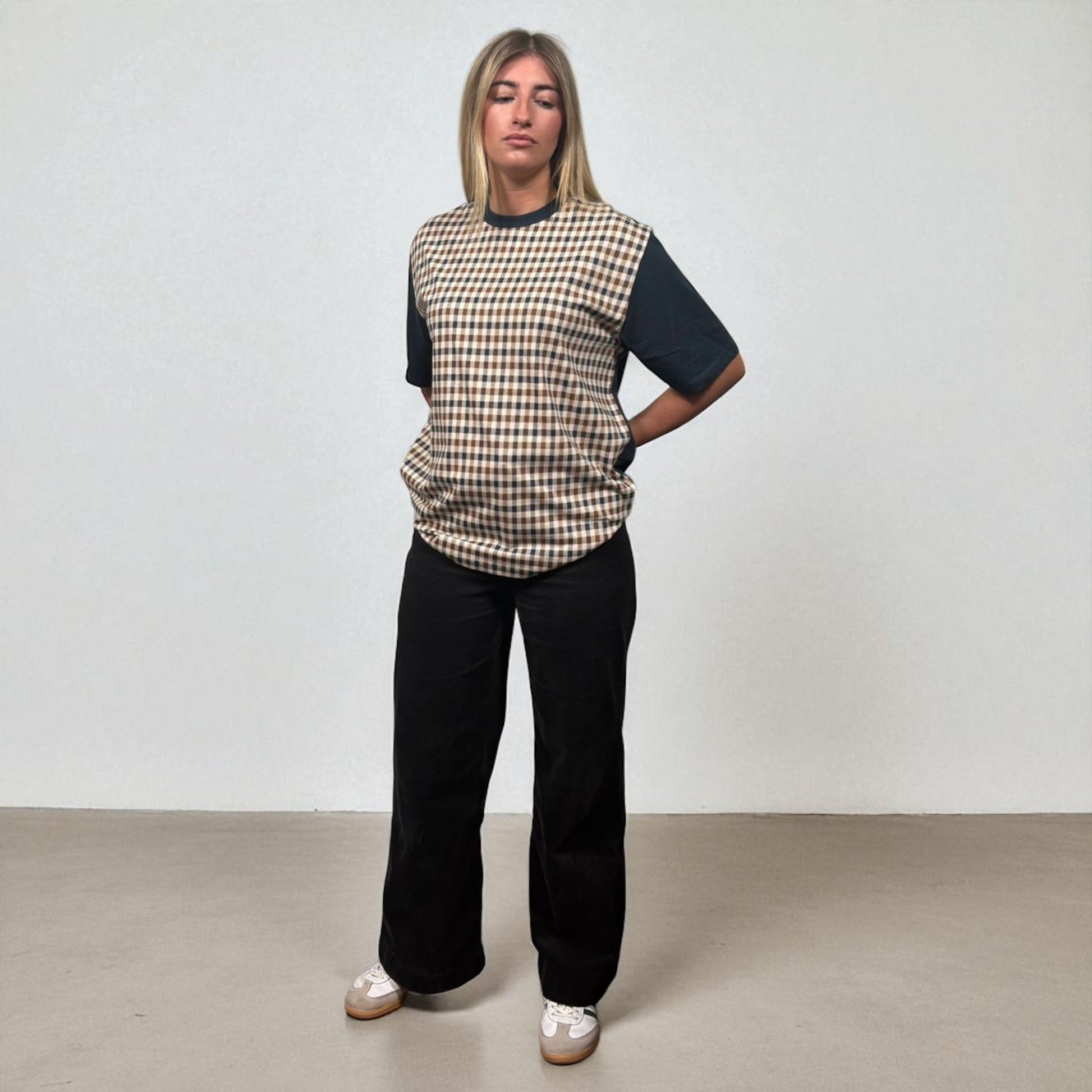 BNWT Aquascutum Small Check Tee