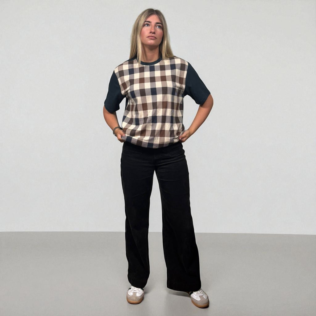 BNWT Aquascutum Large Check Tee