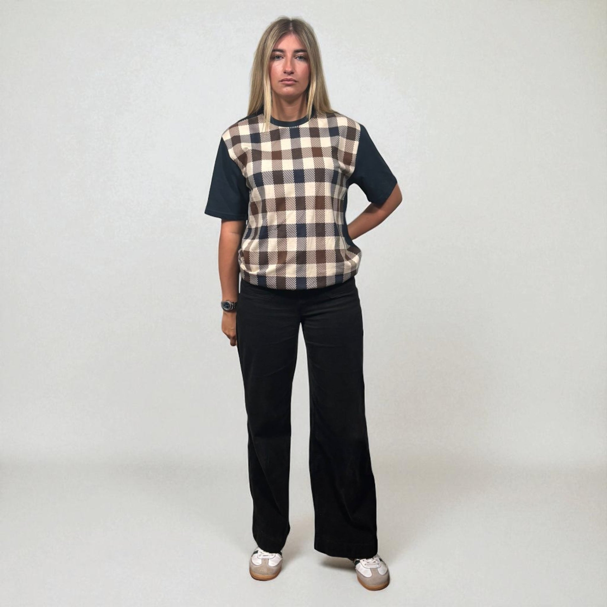 BNWT Aquascutum Large Check Tee