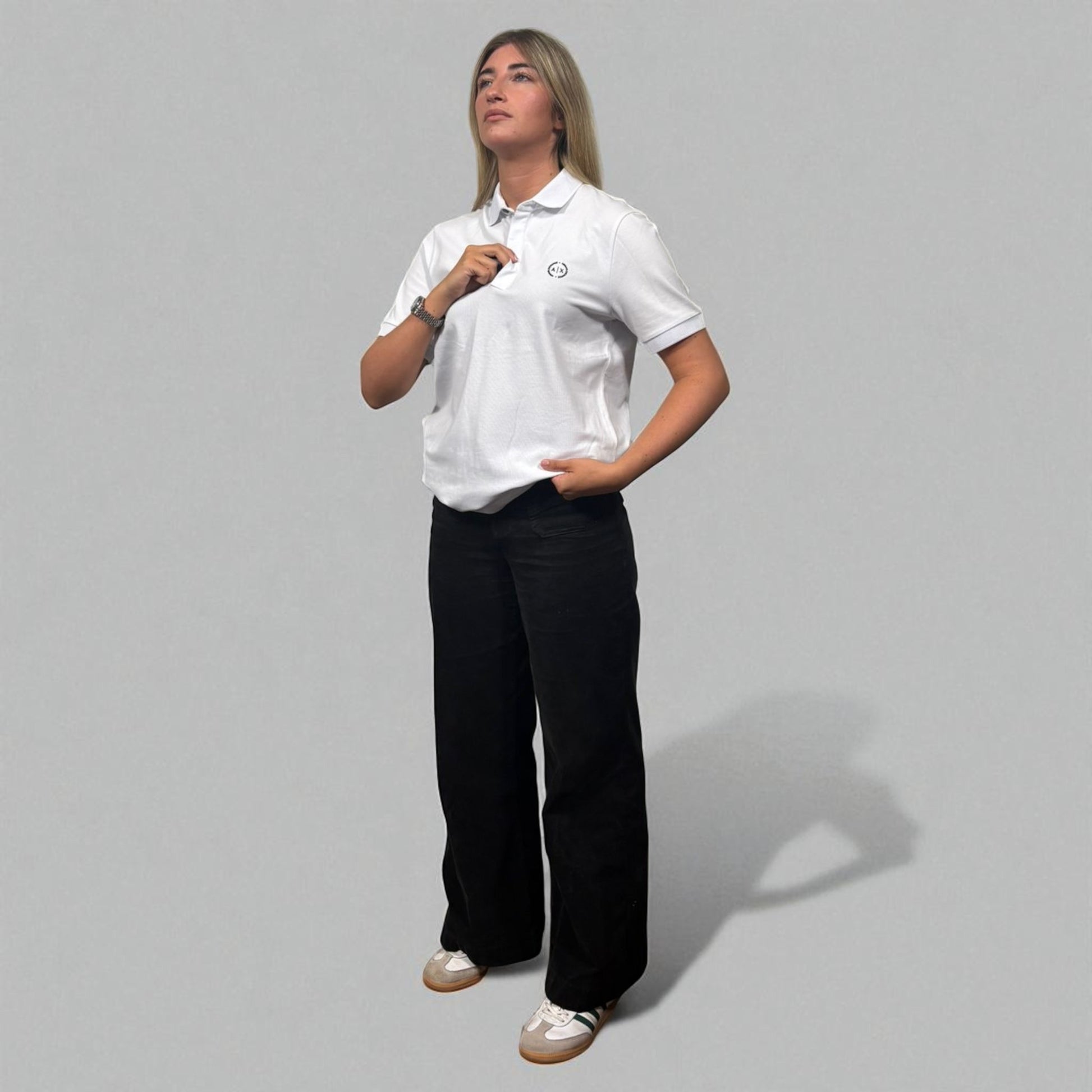 BNWT Armani Exchange White Icon Polo Shirt