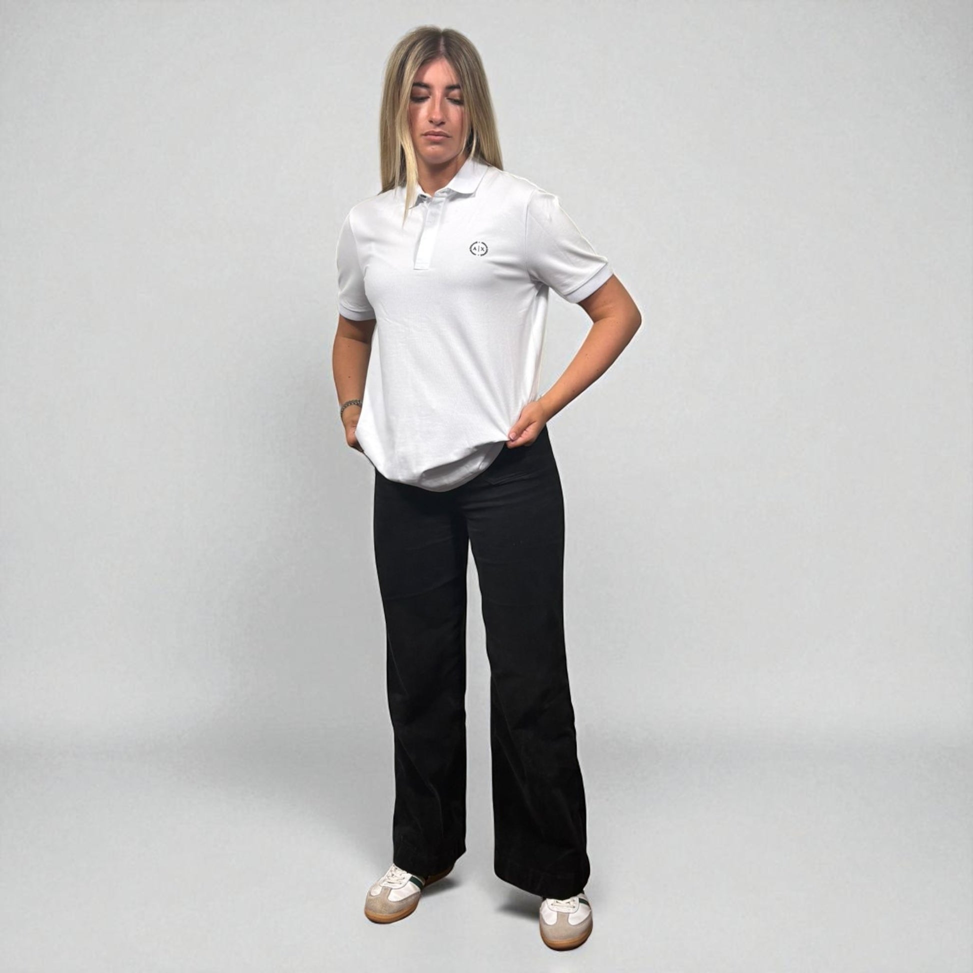 BNWT Armani Exchange White Icon Polo Shirt