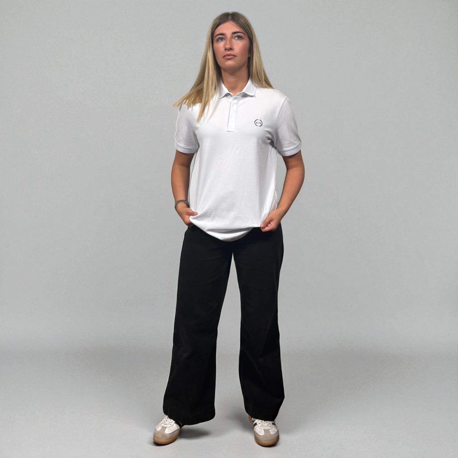 BNWT Armani Exchange White Icon Polo Shirt