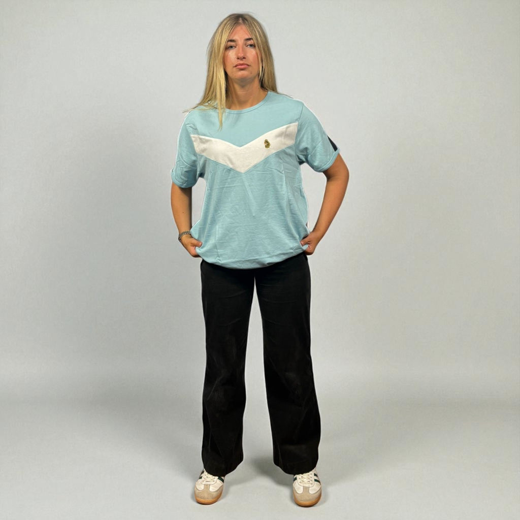 BNWT Luke 1977 Blue/White Chevron Tee