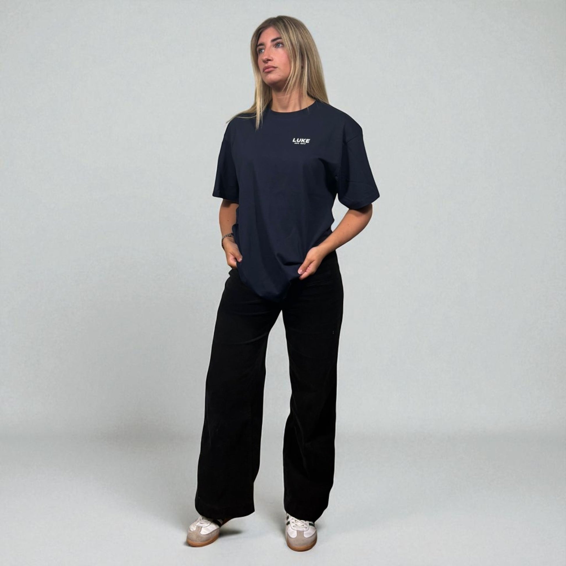 BNWT Luke 1977 Exquisite Navy Blue Tee