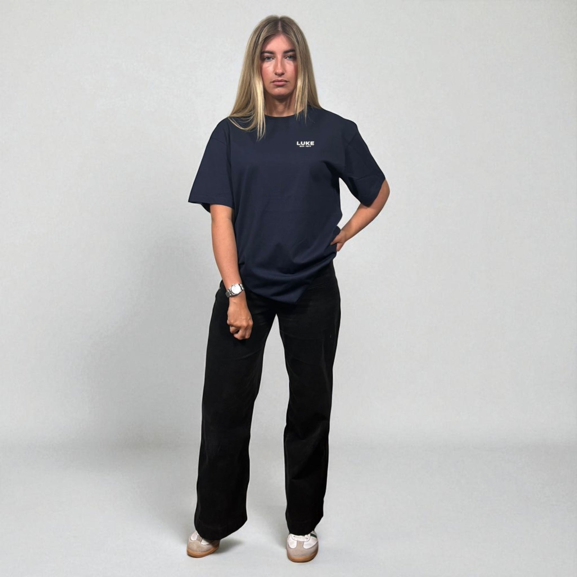 BNWT Luke 1977 Exquisite Navy Blue Tee
