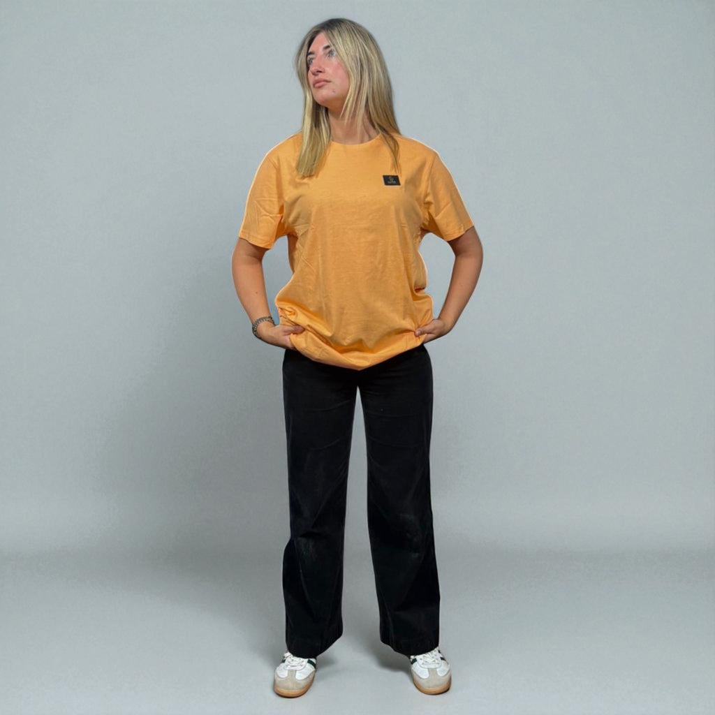 BNWT Luke 1977 Orange Embroidered Logo Tee