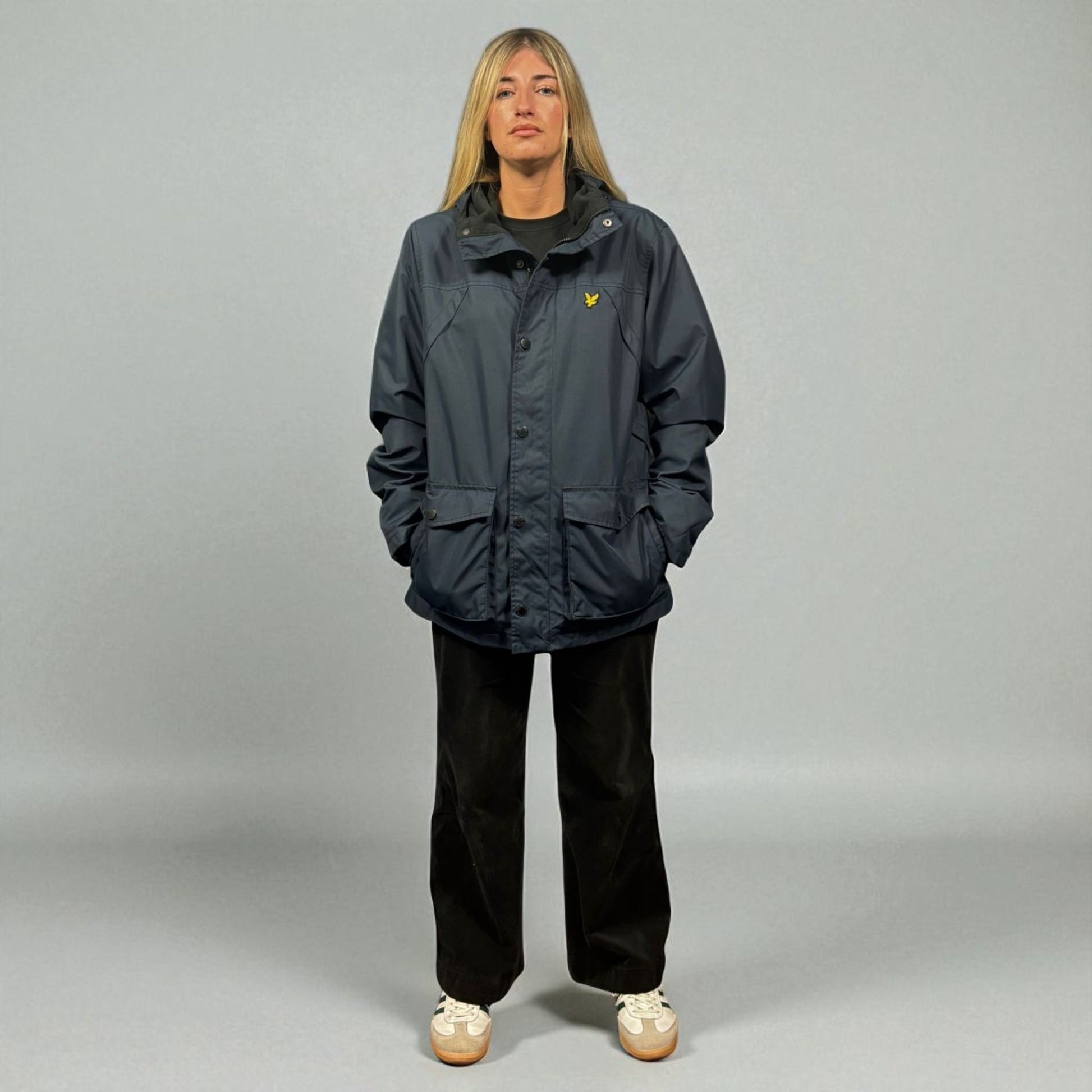 Lyle & Scott Navy Blue Parka Jacket