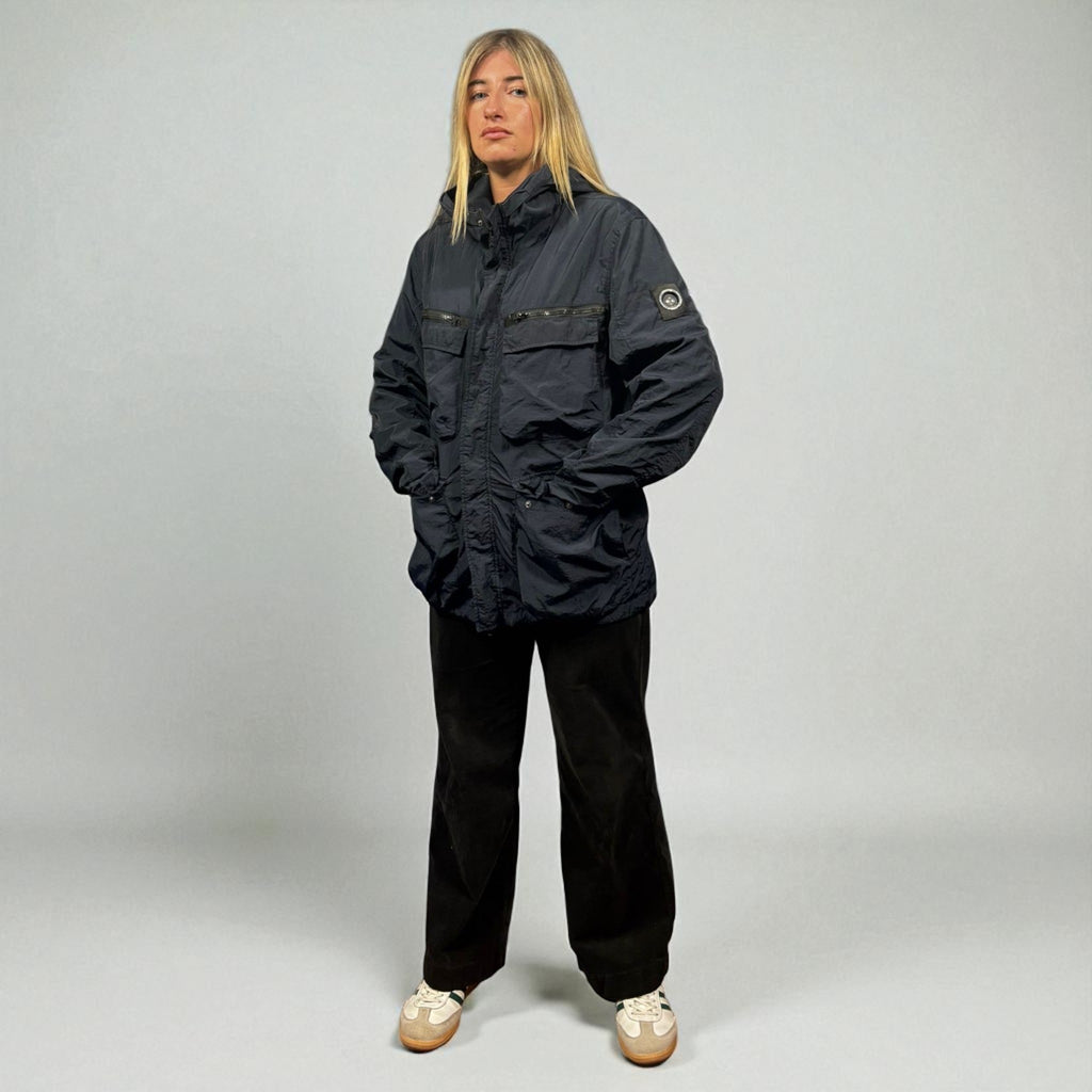Marshall Artist Navy Blue Nylon Field Jacket