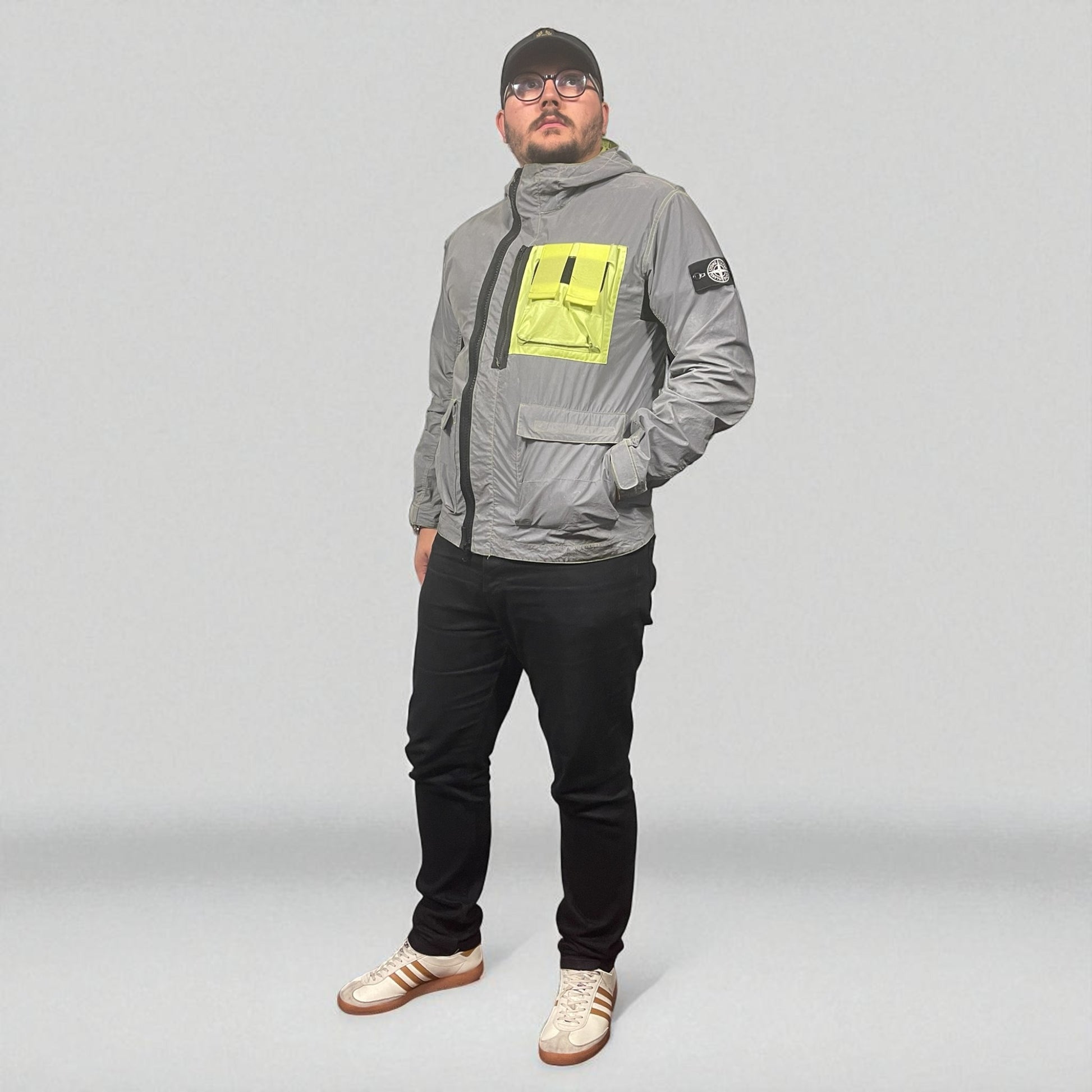 Stone Island Mussola Gommata Plated Reflective Jacket