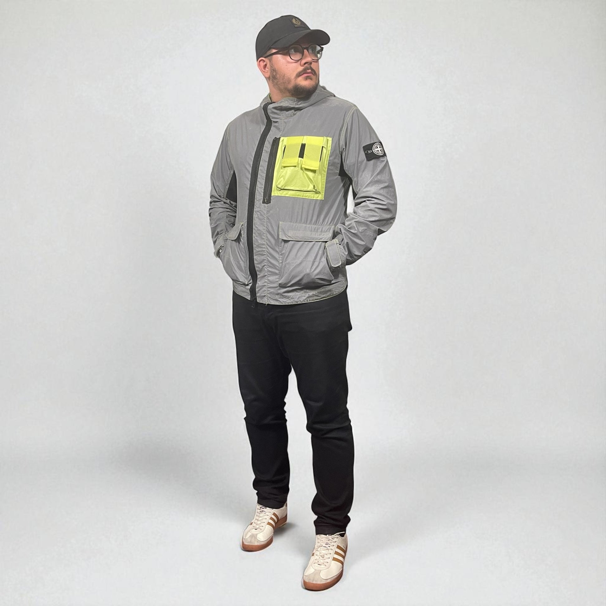 Stone Island Mussola Gommata Plated Reflective Jacket
